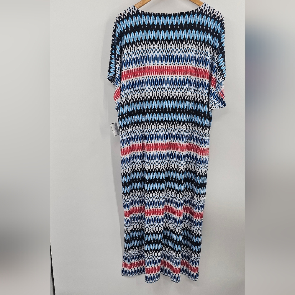 Rafaella Dress Blue White NWT 1X - Picture 5 of 12